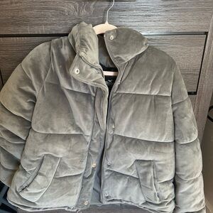 Hollister Charcoal Puffer Jacket